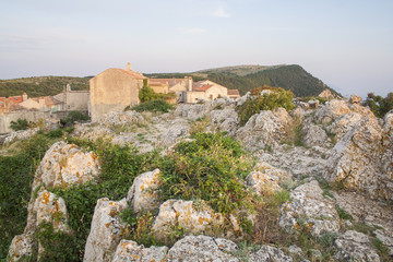 Fototapeta na wymiar Small village of Lubenice, Cres Island, Croatia.