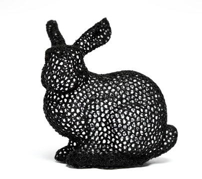 Bright colorful object printed by 3d printer.