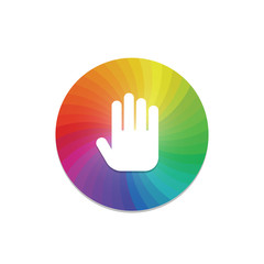 Obraz premium Color Circle - App Push-Button