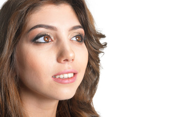 Fototapeta premium Portrait of beautiful young woman