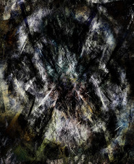 abstract background with filigrane fractal structure, expressional fine art graphic