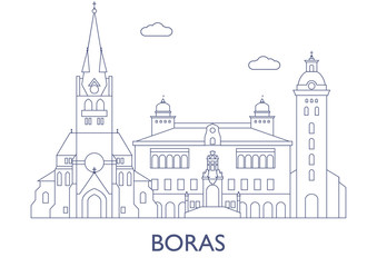 Boras. The most famous buildings of the city