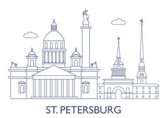 St.Petersburg, The most famous buildings of the city