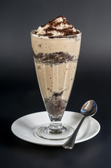 Cappuccino frappe with oreo