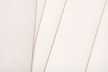 Paper sheets stack close up, abstract background