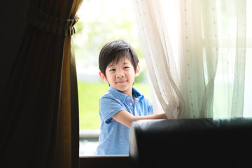Cute asian child