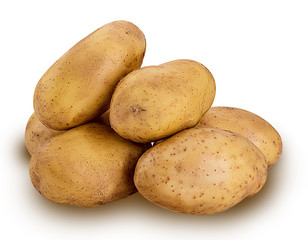 Heap of young potatoes