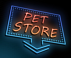 Pet store concept.