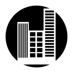 buildings cityscape scene icon vector illustration design