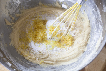 lemon zest in a bowl