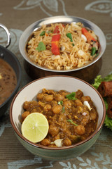 Chana Masala or Spicy Chickpeas, Indian Food