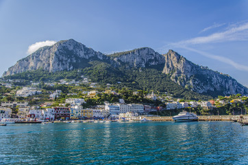 Fototapeta na wymiar Villa on the amalfi coast italy