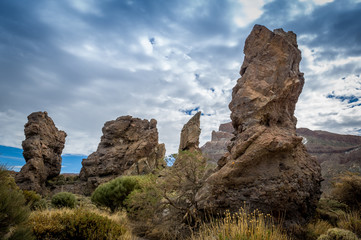 Fototapeta na wymiar Mystic rocks of Tenerife island