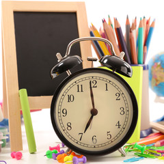 alarm clock, back to school or business