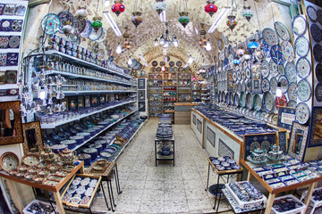 Jerusalem - 04.04.2017: Jerusalem store interior