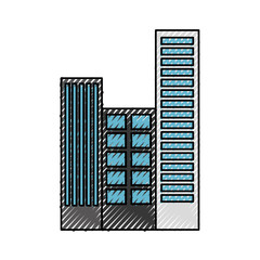 buildings cityscape scene icon vector illustration design