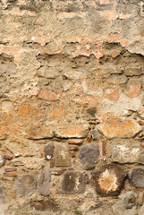 Old brick wall background colors. Antigua Guatemala