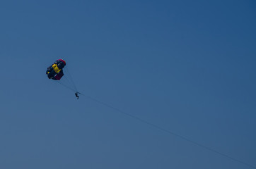 Fly in parachutes and observe the landscape