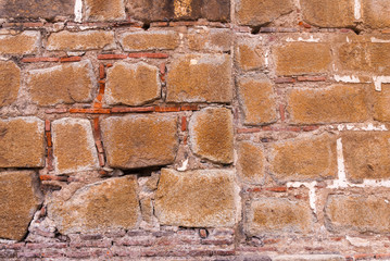 Old brick wall background colors. Antigua Guatemala