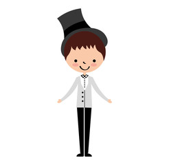 cute husband avatar character vector illustration design