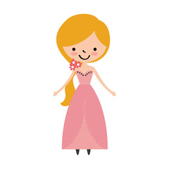 cute wife avatar character vector illustration design