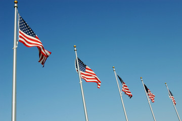 Amerikanische Flagge in Washington DC