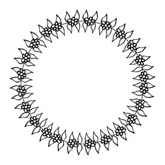 leaf plant decorative icon vector illustration design