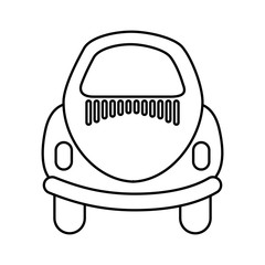 Rear of car icon vector illustration design
