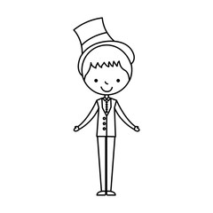 cute husband avatar character vector illustration design