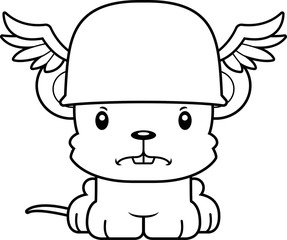 Cartoon Angry Hermes Mouse