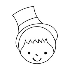 cute husband avatar character vector illustration design