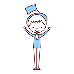 cute husband avatar character vector illustration design