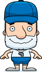 Fototapeta premium Cartoon Smiling Coach Man