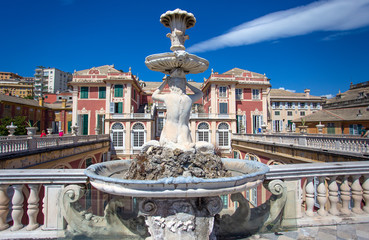 GENOA (GENOVA), JULY, 2, 2017 -  Palazzo Reale in Genoa, Italy, The Royal Palace,  in the italian city of Genoa, UNESCO World Heritage Site, Italy.