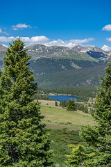 Mountain lake in Rocky Mountains