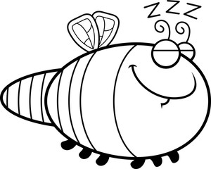 Sleeping Cartoon Dragonfly