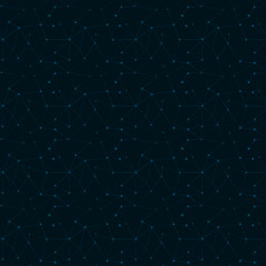 Abstract geometric dots and lines seamless pattern