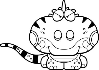 Cartoon Sly Iguana
