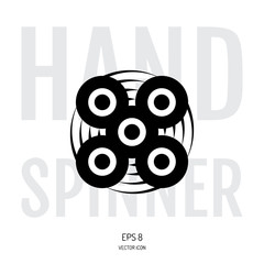 Hand spinner or fidget icon