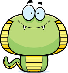 Smiling Cartoon Cobra