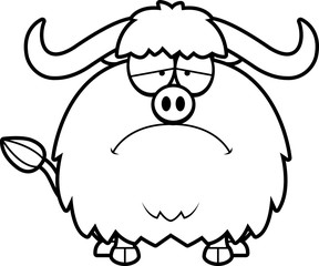 Sad Cartoon Yak