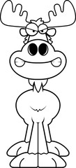 Angry Cartoon Moose
