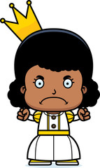 Obraz premium Cartoon Angry Princess Girl