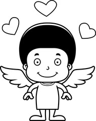 Cartoon Smiling Cupid Boy
