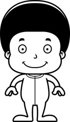 Cartoon Smiling Boy In Pajamas