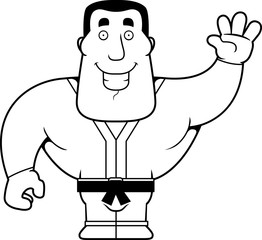 Karate Guy Waving