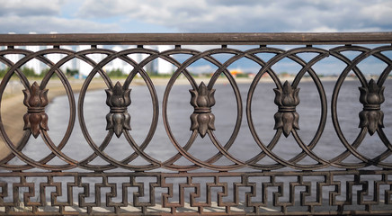 Fragment of cast-iron fence