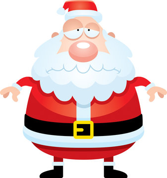 recommend clip art: Sad Cartoon Santa Claus