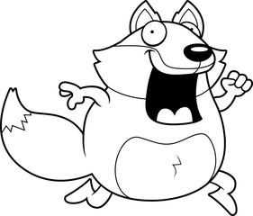 Cartoon Fox Running