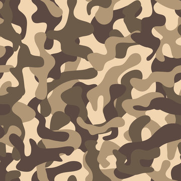 Seamless camouflage pattern. Fashionable camouflage pattern, vector illustration.Millatry print .Seamless vector wallpaper